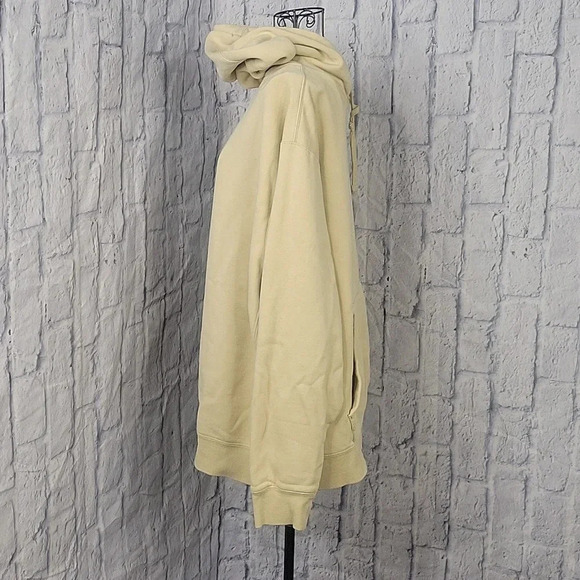 VINTAGE NIKE Y2K Hoodie Yellow Deadstock Swoosh Men's Pullover Sweatshirt 2XL - Picture 6 of 8